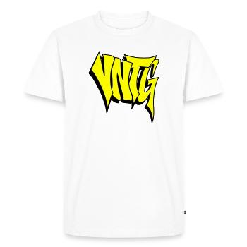 VNTG - T-shirt Premium bio Homme - blanc - Devant - Nico (187cm)