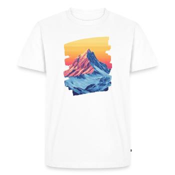 Mountains Climbing Climbers Hiking - Men's Premium Organic T-Shirt - white - Front - Nico (187cm)