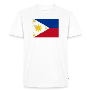 Le drapeau des Philippines – un symbole d’unité - T-shirt Premium bio Homme - blanc - Devant - Nico (187cm)