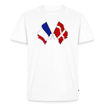 Savoie & France – One identity - Men's Premium Organic T-Shirt - white - Front - Nico (187cm)