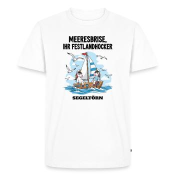 Unicorn Sailing Trip - Men's Premium Organic T-Shirt - white - Front - Nico (187cm)
