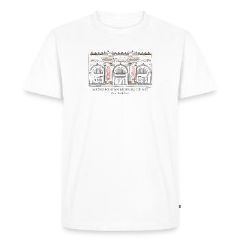 New York City, Metropolitan Museum of Art, USA - Men's Premium Organic T-Shirt - white - Front - Nico (187cm)