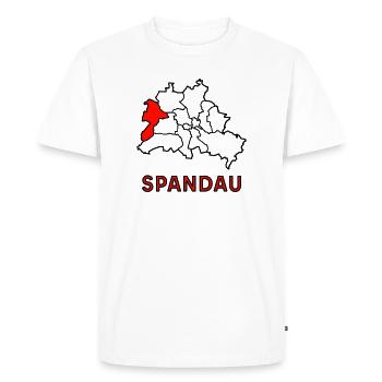 SPANDAU, un quartier de Berlin - T-shirt Premium bio Homme - blanc - Devant - Nico (187cm)