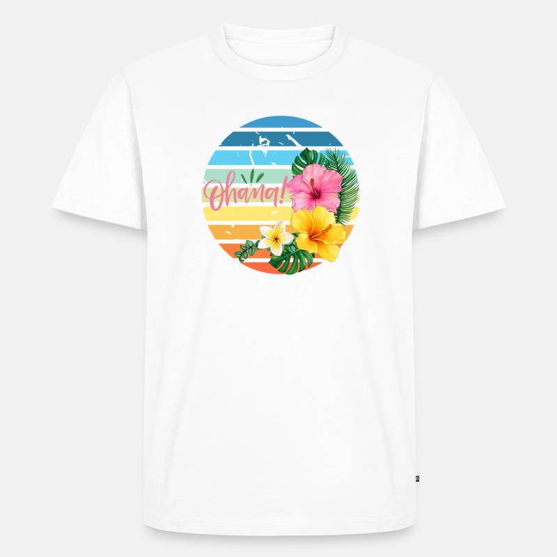 Ohana - Männer Premium Bio T-Shirt - Weiß