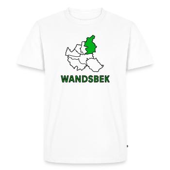 Wandsbek, un quartier de Hambourg - T-shirt Premium bio Homme - blanc - Devant - Nico (187cm)