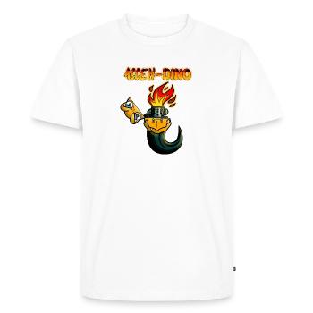 Lighter - Men's Premium Organic T-Shirt - white - Front - Nico (187cm)