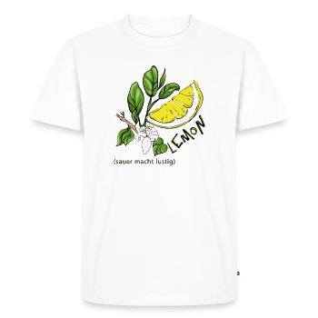 Citron - T-shirt Premium bio Homme - blanc - Devant - Nico (187cm)