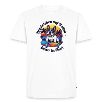 Chiens en mouvement - T-shirt Premium bio Homme - blanc - Devant - Nico (187cm)