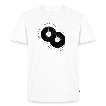 What's A Jet Lag's Favourite Song? - Men's Premium Organic T-Shirt - white - Front - Nico (187cm)