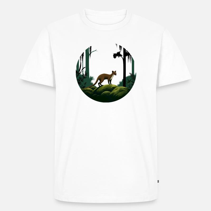 Fossa - Männer Premium Bio T-Shirt - Weiß