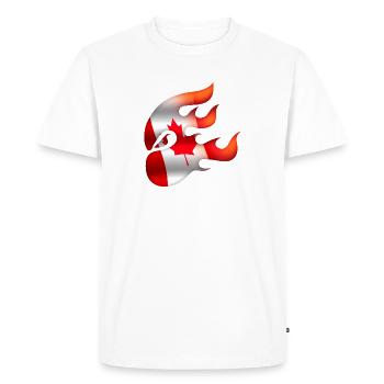 Drapeau du Canada - Canada - Ninja - T-shirt Premium bio Homme - blanc - Devant - Nico (187cm)