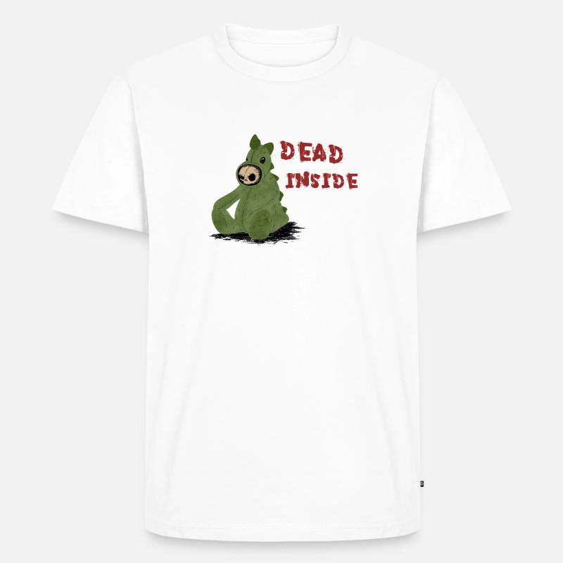 Dead Inside - Männer Premium Bio T-Shirt - Weiß