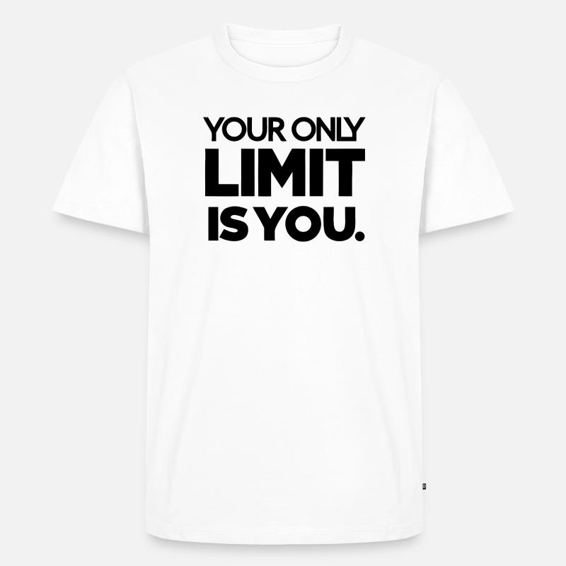 Himmlisches Mond- und Sternenmuster - Männer Premium Bio T-Shirt - Weiß