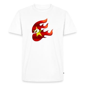 Vietnam Flag - Vietnam - Ninja - Men's Premium Organic T-Shirt - white - Front - Nico (187cm)