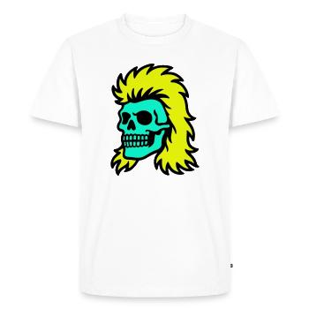 Crâne de mulet - T-shirt Premium bio Homme - blanc - Devant - Nico (187cm)