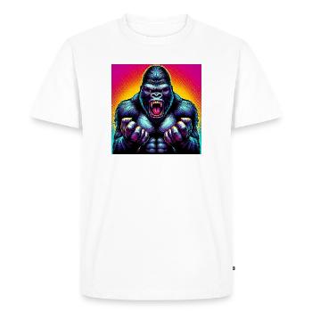 gorilla - Men's Premium Organic T-Shirt - white - Front - Nico (187cm)