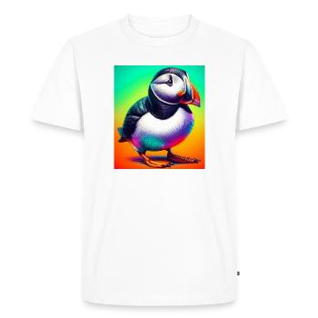 macareux - T-shirt Premium bio Homme - blanc - Devant - Nico (187cm)