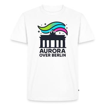 Aurore au-dessus de Berlin - T-shirt Premium bio Homme - blanc - Devant - Nico (187cm)