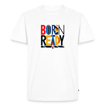 Characterized by Strength and Clarity - Men's Premium Organic T-Shirt - white - Front - Nico (187cm)