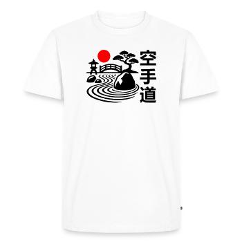 Karaté Nature - T-shirt Premium bio Homme - blanc - Devant - Nico (187cm)