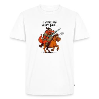 Once Upon a Time - Geek and Gamer Humor - Men's Premium Organic T-Shirt - white - Front - Nico (187cm)