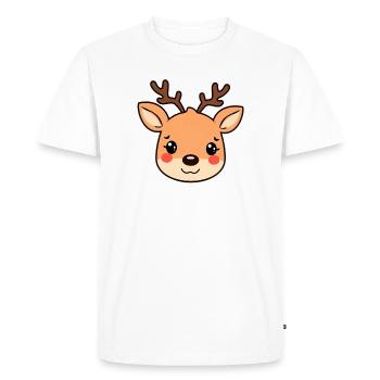 Renne - T-shirt Premium bio Homme - blanc - Devant - Nico (187cm)