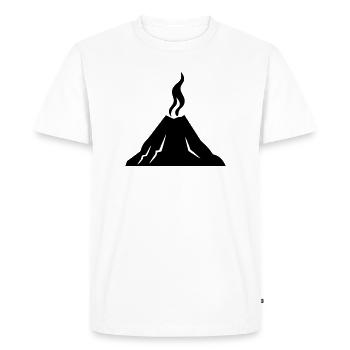 Volcan - T-shirt Premium bio Homme - blanc - Devant - Nico (187cm)