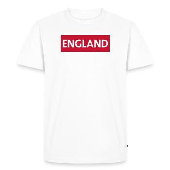 England Wigan Football Emblem - Men's Premium Organic T-Shirt - white - Front - Nico (187cm)