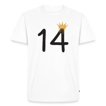 14 - T-shirt Premium bio Homme - blanc - Devant - Nico (187cm)