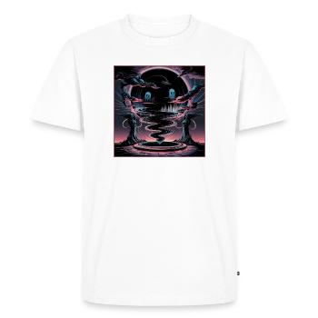 Illustration d’horreur abyssale cosmique - T-shirt Premium bio Homme - blanc - Devant - Nico (187cm)