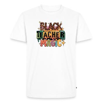 Magie de l’Enseignement et du Style Animé - T-shirt Premium bio Homme - blanc - Devant - Nico (187cm)