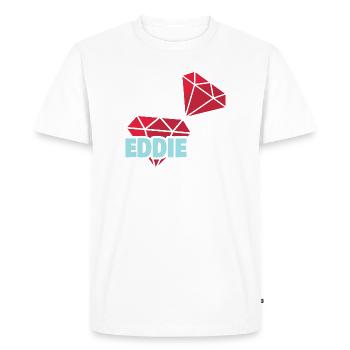 Eddie as Precious - Men's Premium Organic T-Shirt - white - Front - Nico (187cm)