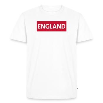 England Leeds Football Emblem - Men's Premium Organic T-Shirt - white - Front - Nico (187cm)