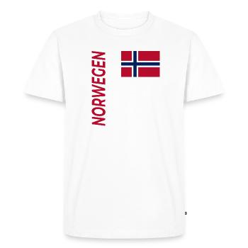 Kristiansand - T-shirt Premium bio Homme - blanc - Devant - Nico (187cm)