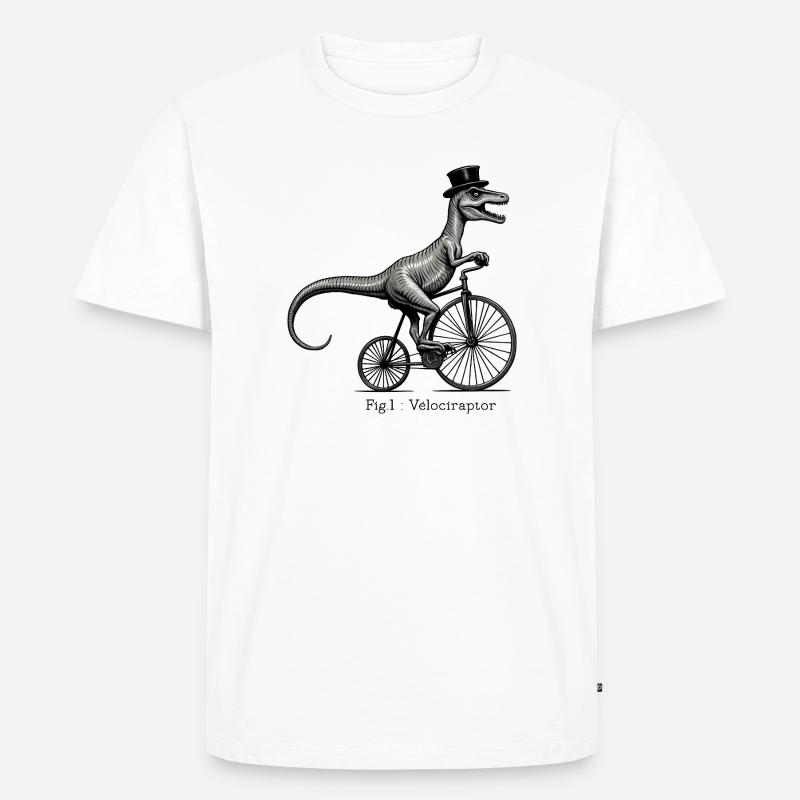 Velociraptor - Men's Premium Organic T-Shirt - white