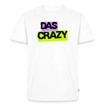 The Crazy - Design avec des couleurs néon - T-shirt Premium bio Homme - blanc - Devant - Nico (187cm)