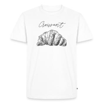 Croissant II - T-shirt Premium bio Homme - blanc - Devant - Nico (187cm)