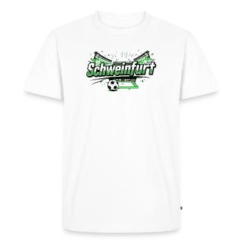 Conception du stade de football de Schweinfurt - T-shirt Premium bio Homme - blanc - Devant - Nico (187cm)