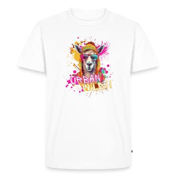 Urban Wild - T-shirt Premium bio Homme - blanc - Devant - Nico (187cm)