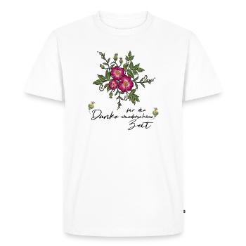 Thank you for the wonderful time - Men's Premium Organic T-Shirt - white - Front - Nico (187cm)