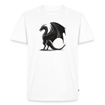 Dragon Dragon - Men's Premium Organic T-Shirt - white - Front - Nico (187cm)