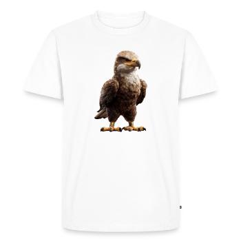 Eagle Bald Eagle Golden Eagle White-tailed Eagle - Men's Premium Organic T-Shirt - white - Front - Nico (187cm)