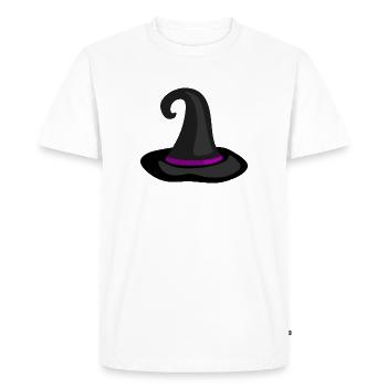 Illustration de chapeau de sorcière magique - T-shirt Premium bio Homme - blanc - Devant - Nico (187cm)