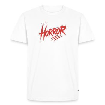 Horreur - Killer Blood Design - T-shirt Premium bio Homme - blanc - Devant - Nico (187cm)