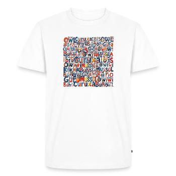 Hiboux VIAIT1 - T-shirt Premium bio Homme - blanc - Devant - Nico (187cm)
