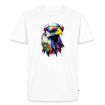 Eagle Bald Eagle Golden Eagle White-tailed Eagle - Men's Premium Organic T-Shirt - white - Front - Nico (187cm)
