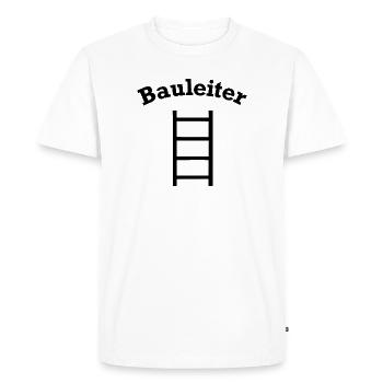 Funny Chef de Construction Design de Chantier - T-shirt Premium bio Homme - blanc - Devant - Nico (187cm)