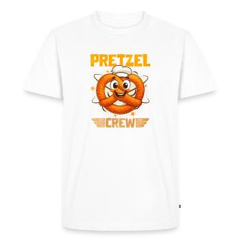 Bretzel Pretzel Baker with a smile - Men's Premium Organic T-Shirt - white - Front - Nico (187cm)