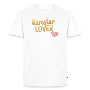 Design Hamster Amoureux pour Animaux - T-shirt Premium bio Homme - blanc - Devant - Nico (187cm)
