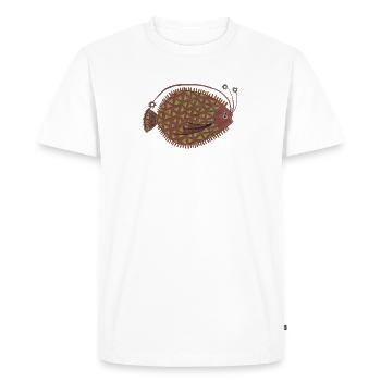 Die_Flunder_2 - T-shirt Premium bio Homme - blanc - Devant - Nico (187cm)